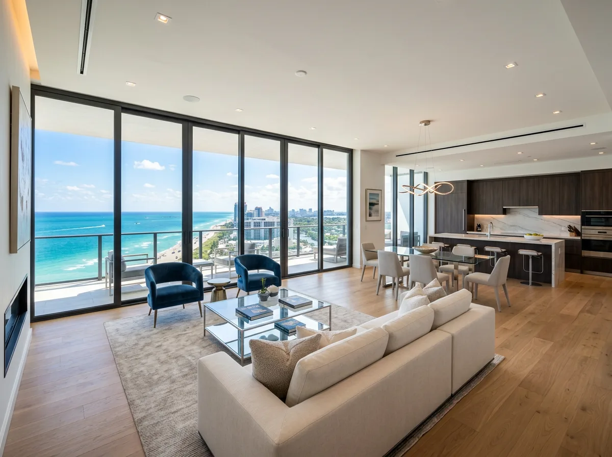 Luxury apartment with ocean view