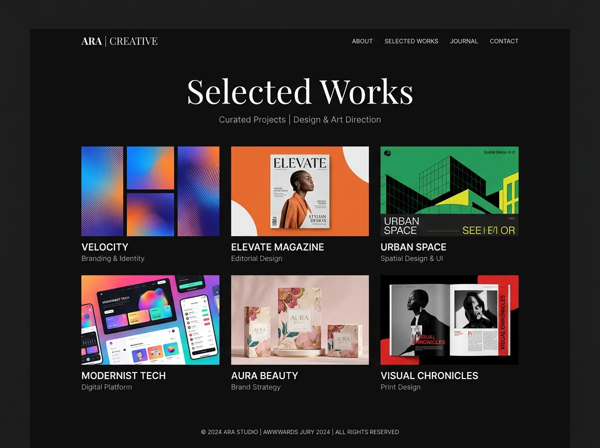 Designer portfolio built with PlayCode AI