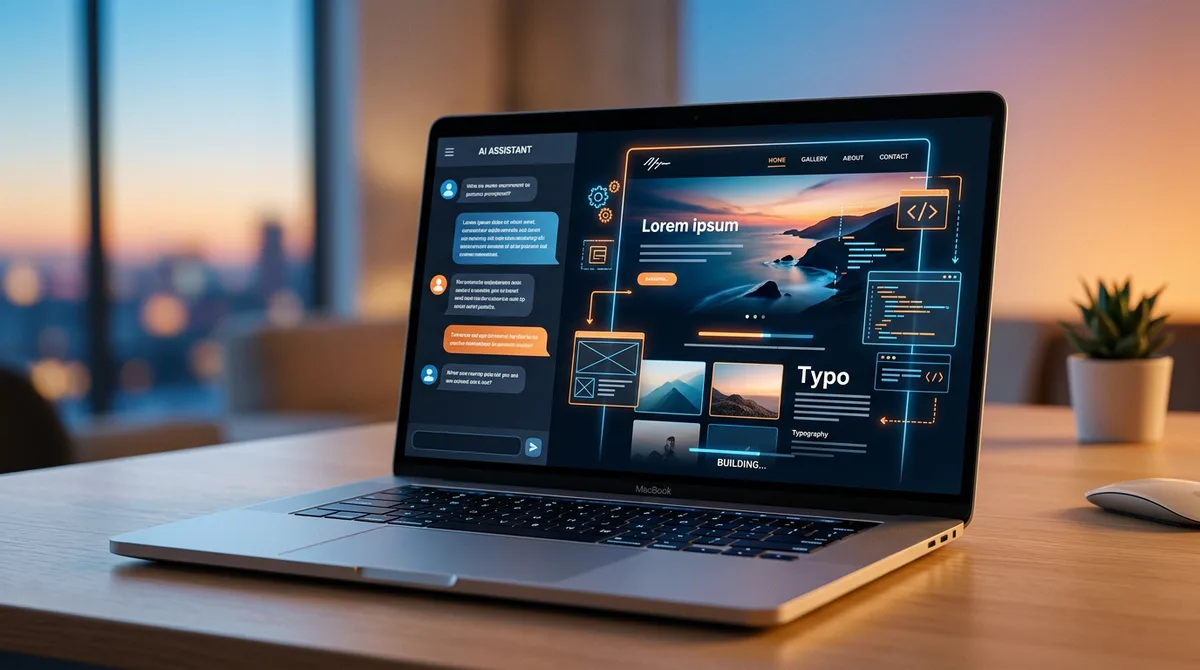 Step-by-step guide to building a website with AI from a text description