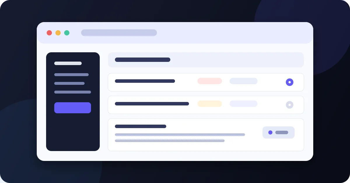 An illustrative website audit ledger with evidence rows, severity states, owners, and retest checks